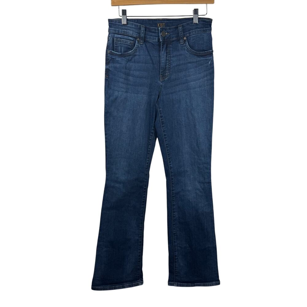 Kut From the Cloth Jeans Women 6 Blue Bootcut Western Boho Dark Wash High Rise‎